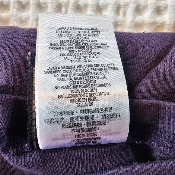 Harley Davidson Womens Bling Purple Long Sleeve Tee Shirt Size 2X tshirt - Picture 11 of 16